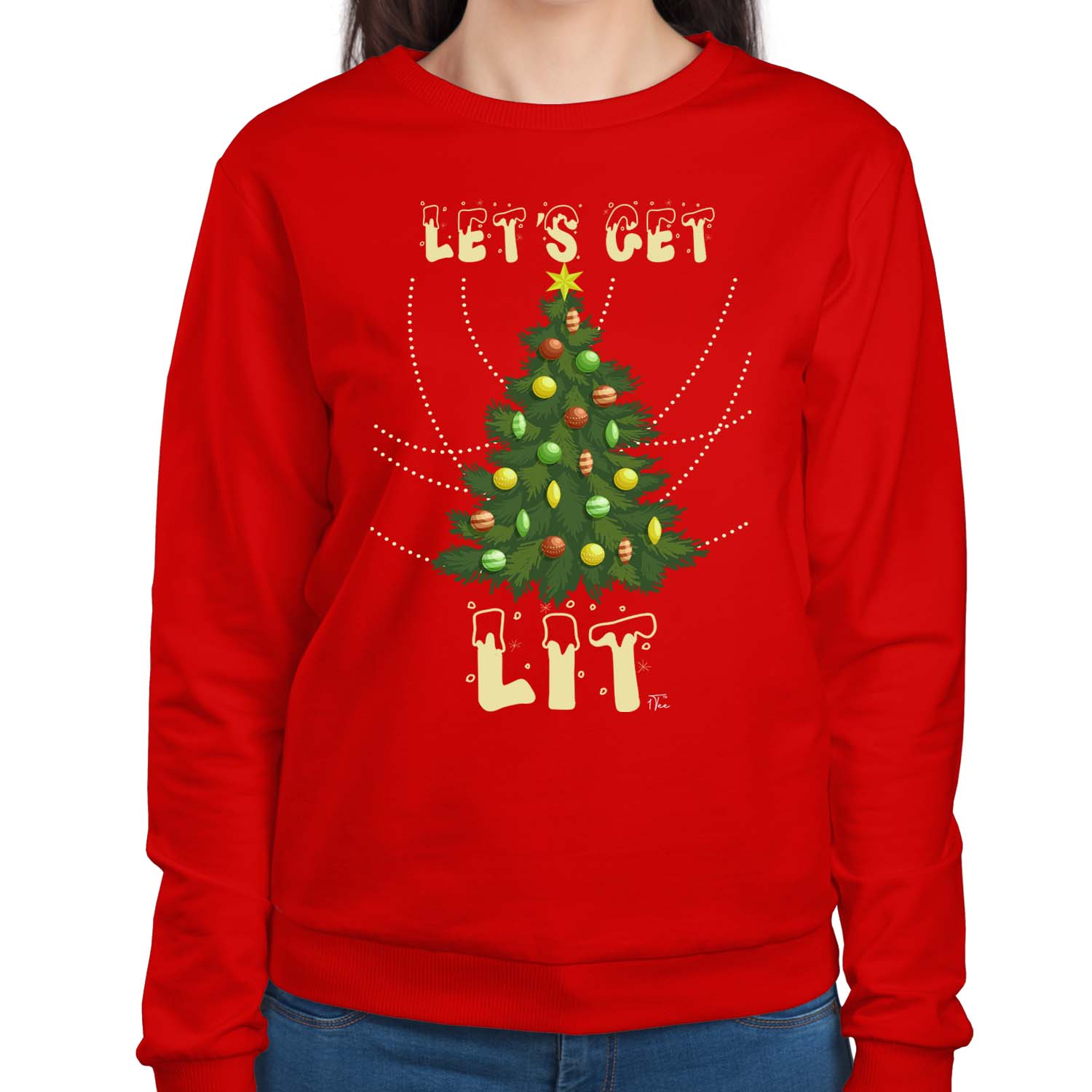 Get lit hot sale ugly sweater