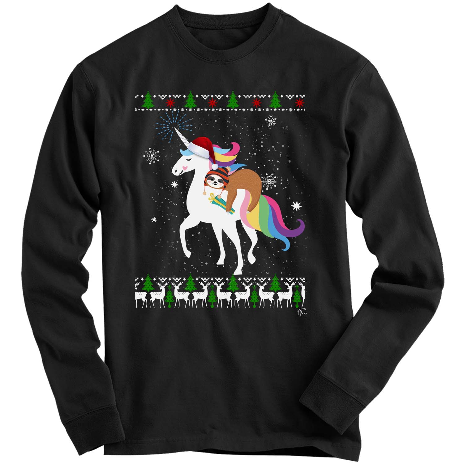 Girls unicorn sales christmas jumpers