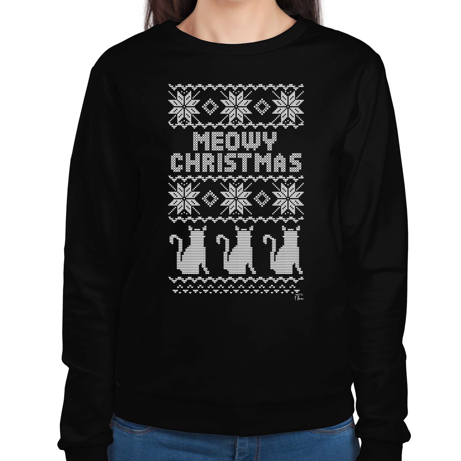 Meowy hot sale christmas sweatshirt